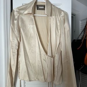 Cute reformation top, 100% silk